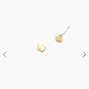 Madewell Delicate Collection Demi-Fine Heart Stud Earrings- NWOT